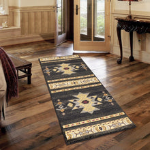 Load image into Gallery viewer, Tribes - 5'3" X 7'3" Southwest Area Rug - Black
