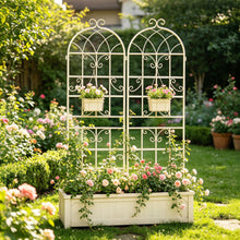 Load image into Gallery viewer, Metal Garden Rustproof Trellis For Climbing Plants Outdoor Flower Support
