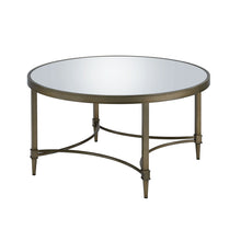 Load image into Gallery viewer, Aditya - Mirrored Antique Brass Coffee Table - Antique Brass
