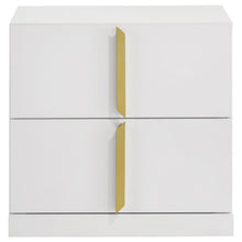 Load image into Gallery viewer, Lauryn - 2 Drawer Nightstand - Gloss White
