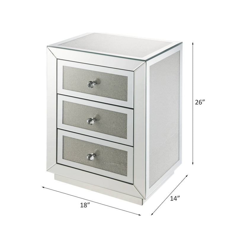 Noralie - Accent Table - Silver - Metal