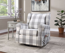 Load image into Gallery viewer, Patli - Glider Chair With Swivel - Gray / White
