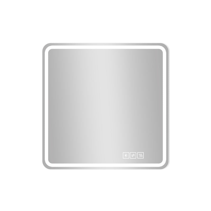 LED Bathroom Mirror, Anti Explosion Glass, Rust Resistant, Anti Fog, Tri Color