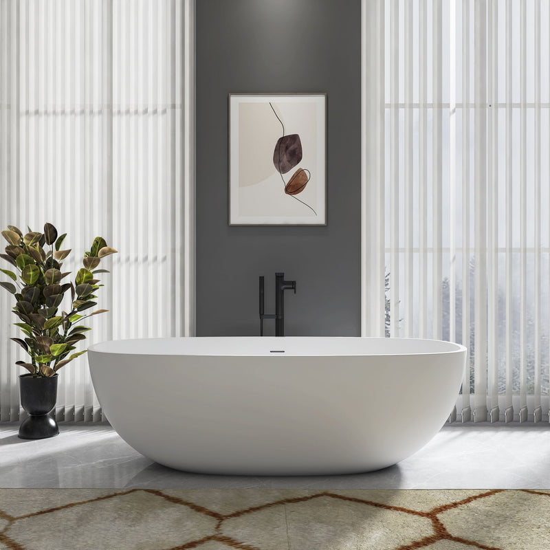 Freestanding Bathroom Bathtub With Ergonomic Design
