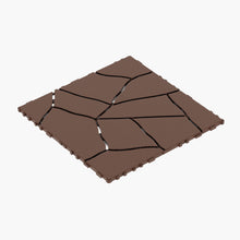 Load image into Gallery viewer, Stone Style Patio Deck Tiles Diy Interlocking Floor Tiles
