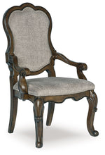 Load image into Gallery viewer, Maylee - Dining Upholstered Arm Chair (Set of 2) - Dark Brown

