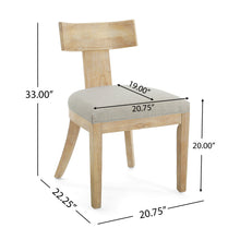 Load image into Gallery viewer, Contemporary Fabric Upholstered Side Dining Chairs Set With Curved Back
