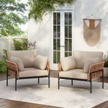 Load image into Gallery viewer, Rope Lounge Chair With Cushions For Modern Spaces
