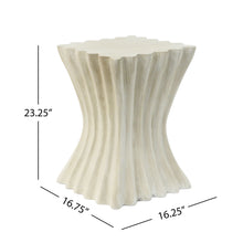Load image into Gallery viewer, Mgo Archaistic Wavy Side Table - Antique Sandstone
