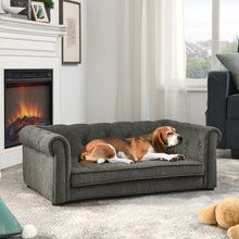 Load image into Gallery viewer, Modern Elegant Rectangle Pet Bed, Durable Elevated Dog Sofa
