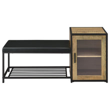 Load image into Gallery viewer, Shoe Storage Entryway Bench With Cabinet - Wood

