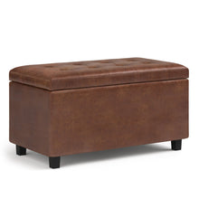 Load image into Gallery viewer, Cosmopolitan - Upholstered Storage Ottoman
