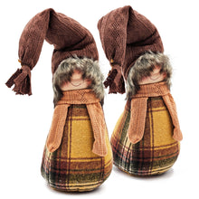 Load image into Gallery viewer, Gnomes Decorations For Fall Thanksgiving Table Decorations (Set of 2) - Brown / Yellow
