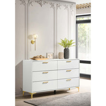 Load image into Gallery viewer, Karena - Rectangular 6 Drawer Dresser - White
