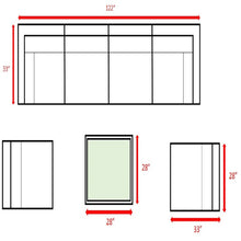 Load image into Gallery viewer, Outdoor Wicker Seating Group With Cushions
