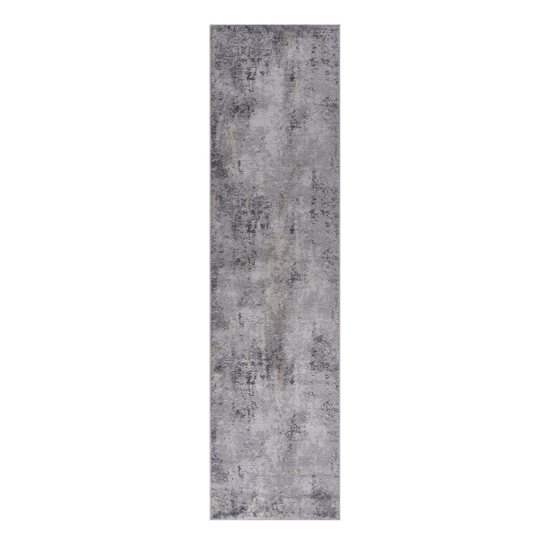 Marfi - 2' X 8' Abstract Runner Rug - Ivory / Taupe