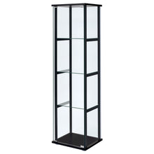 Load image into Gallery viewer, Serena - 4 Shelf Curio Cabinet - Black
