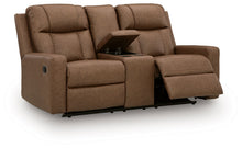 Load image into Gallery viewer, Mackmenville - Double Reclining Loveseat With Console

