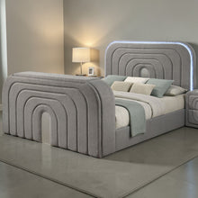 Load image into Gallery viewer, Shelyn - Bed With LED, TV Stand, Fireplace &amp; Bluetooth
