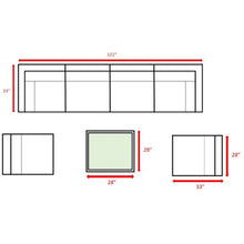 Load image into Gallery viewer, Seating Set With Cushions Handcrafted Wicker Design
