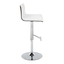 Load image into Gallery viewer, Mason - Contemporary Adjustable Barstool &amp; Swivel With Straight T Footrest (Set of 2)
