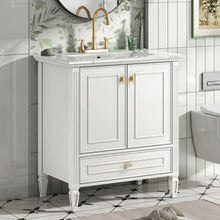 Load image into Gallery viewer, Freestanding Vanity With 1 Drawer &amp; 2 Soft Close Doors With Door Mounted Storage
