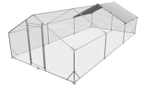 Load image into Gallery viewer, Large Metal Chicken Coop, Walk In Poultry Cage Hen Run House Rabbits Habitat Cage Spire Shaped Coop With Waterproof And Anti Ultraviolet Cover
