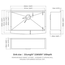Load image into Gallery viewer, Classic Ceramic Farmhouse Sink Workstation Single Bowl With Durable Finish

