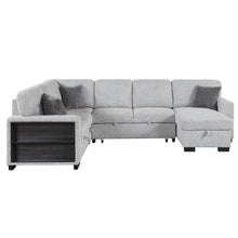Load image into Gallery viewer, Giza - Modular Sectional Sofa With Sleeper, Storage, USB Charging - Gray
