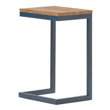 Load image into Gallery viewer, C Shaped End Table With Iron Base And Fir Wood To
