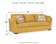 Load image into Gallery viewer, Keerwick - Sofa - Sunflower

