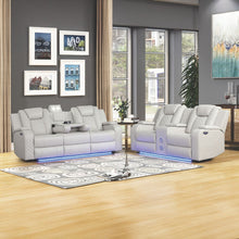 Load image into Gallery viewer, Benz - Power Recliner Set With LED Lighting And USB Charging

