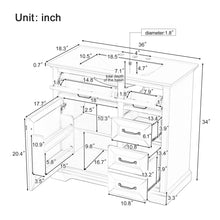 Load image into Gallery viewer, 36" Bathroom Vanity With Sink, 2 Tip-Out Drawers, Soft Close Hinges
