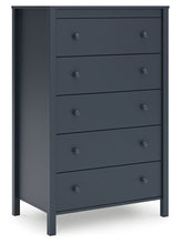 Load image into Gallery viewer, Simmenfort - Five Drawer Chest - Navy Blue
