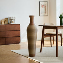 Load image into Gallery viewer, Tall Vase - Brown Decorative Floor Vase, Classic Neat Floor Vase Tall Freestanding Flower Holder, Artificial Rattan Vase, Floor Vase, Flower Holder For Home Decor - Gray
