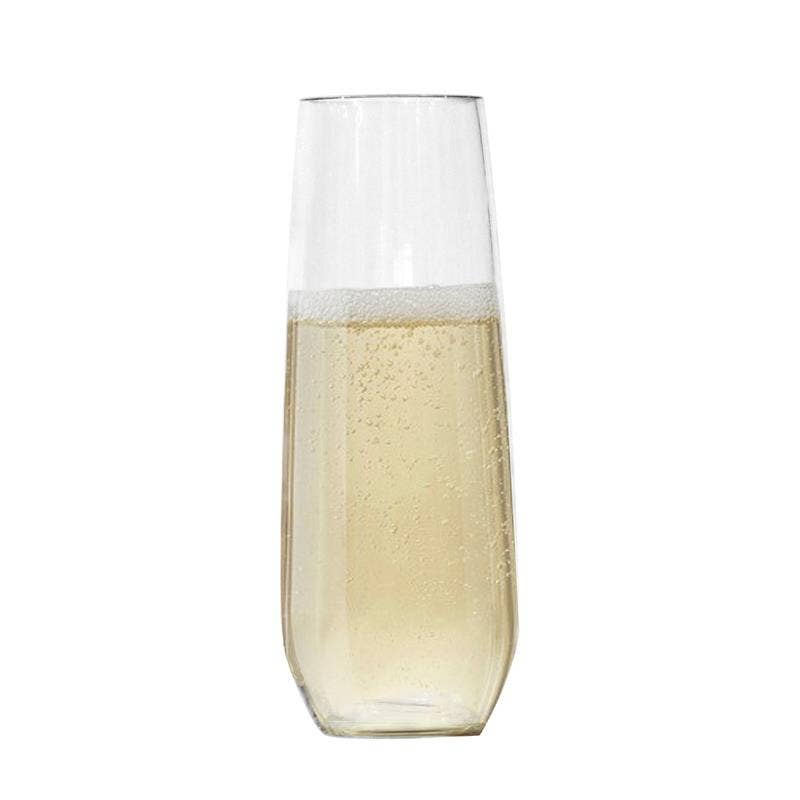 LeadingWare - TR-0715 - 8 oz. Unbreakable Tritan Stemless Champagne Flute