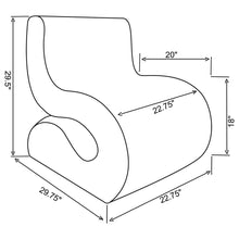Load image into Gallery viewer, Austin - Armless Curved Chair
