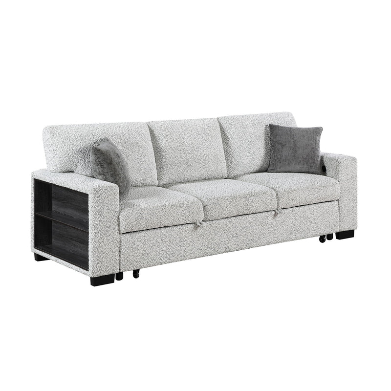 Prato - Sofa With Pull Out Sleeper And USB - Gray