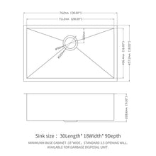 Load image into Gallery viewer, Modern Undermount Stainless Steel Kitchen Sink 16 Gauge, Deep Single Bowl
