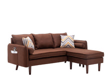 Load image into Gallery viewer, Mia - Sectional Sofa Chaise With USB Charger And Pillows

