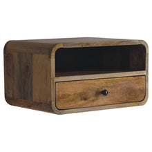 Load image into Gallery viewer, Curved Upper Slot Floating Nightstand
