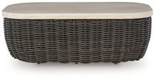Load image into Gallery viewer, Kimora - Rectangular Cocktail Table - Beige / Dark Brown
