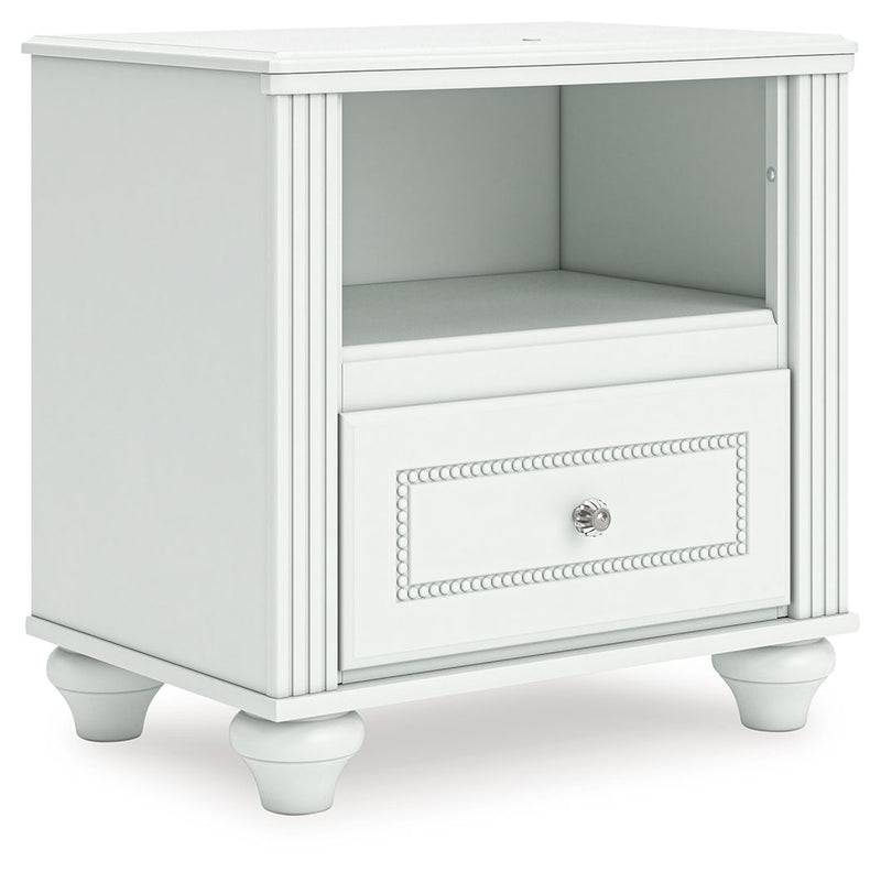 Kozlani - One Drawer Night Stand - White