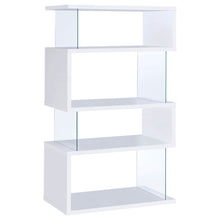 Load image into Gallery viewer, Elias - 4 Shelf Bookshelf With Zigzag Design
