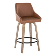 Load image into Gallery viewer, Hannah - Transitional Fixed Height Counter Stool With Swivel With Round Footrest (Set of 2)
