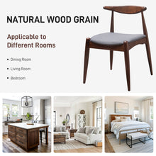 Load image into Gallery viewer, Dining Chairs With Ergonomic Backrest &amp; Comfort Cushions (Set of 2)
