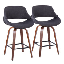Load image into Gallery viewer, Fabrico - Mid-Century Modern, Counter Stool (Set of 2)
