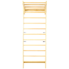 Load image into Gallery viewer, Swedish Ladder, Stall Bars Set For Physical Therapy &amp; Gymnastics - Natural
