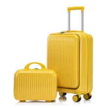 Load image into Gallery viewer, Luggage Set With Cosmetic Case, Combination Lock, Front Opening Design
