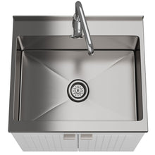 Load image into Gallery viewer, Murphy - Laundry Cabinet &amp; Faucet And Stainless Steel Sink

